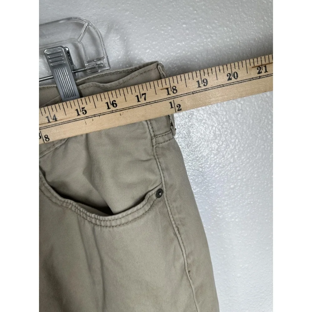 Levis 514 Jeans Mens 36x30 Khaki Tan Twill Straight Leg Low Rise Zip Fly‎ Casual